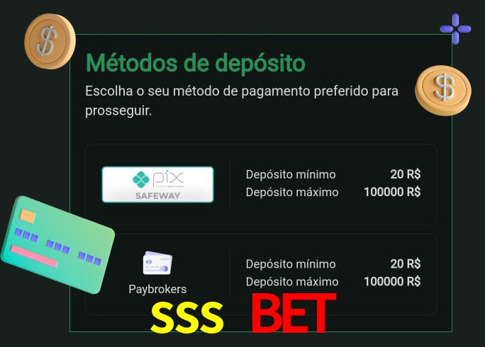 O cassino sss bet oferece uma grande variedade de métodos de pagamento